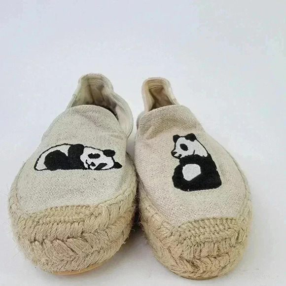 Soludos x Jason Polan Platform Espadrille Panda Flats - 6 - Picture 6 of 10